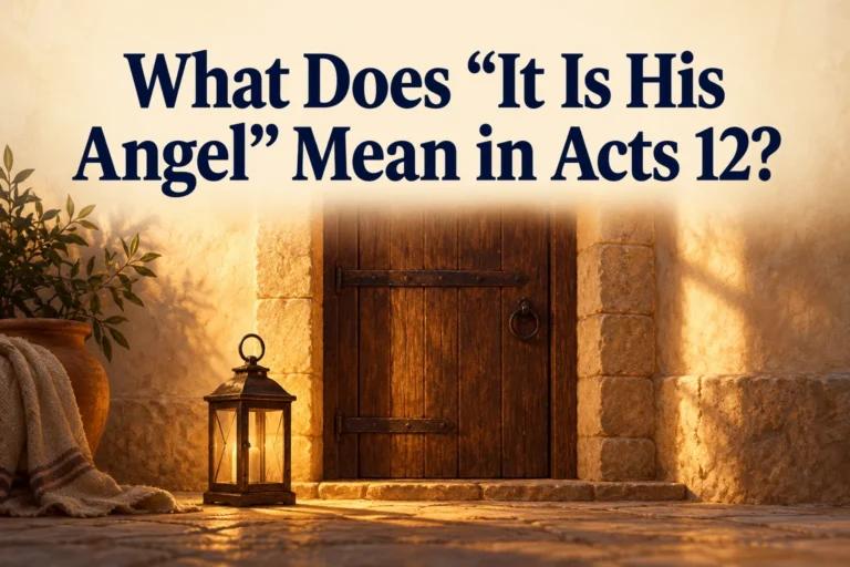 What Does “It Is His Angel” Mean in Acts 12?
