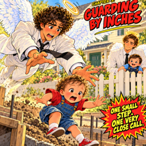 Andy & Gus Issue 3: Guarding by Inches. Gus reaches to soften Andy’s fall near a construction foundation.