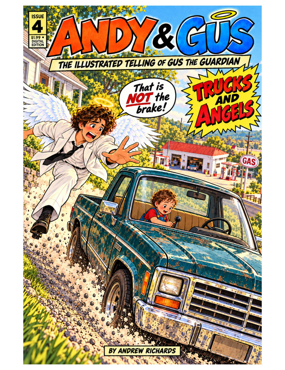 Andy & Gus Issue 4: Trucks and Angels by Andrew Richards